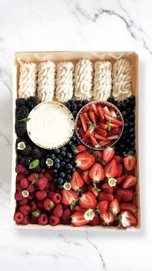 Plateau de fruits rouges Epicurien Genève